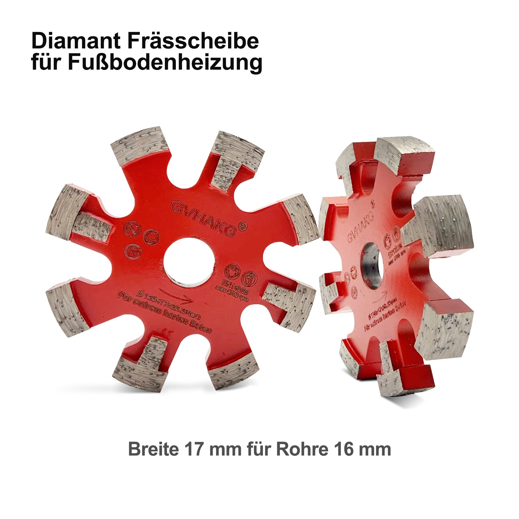 120*17*10*8T*22.23mm Diamant Frässcheibe vloerverwarmingsschijf Diamantfreesblad for beton concrete floor