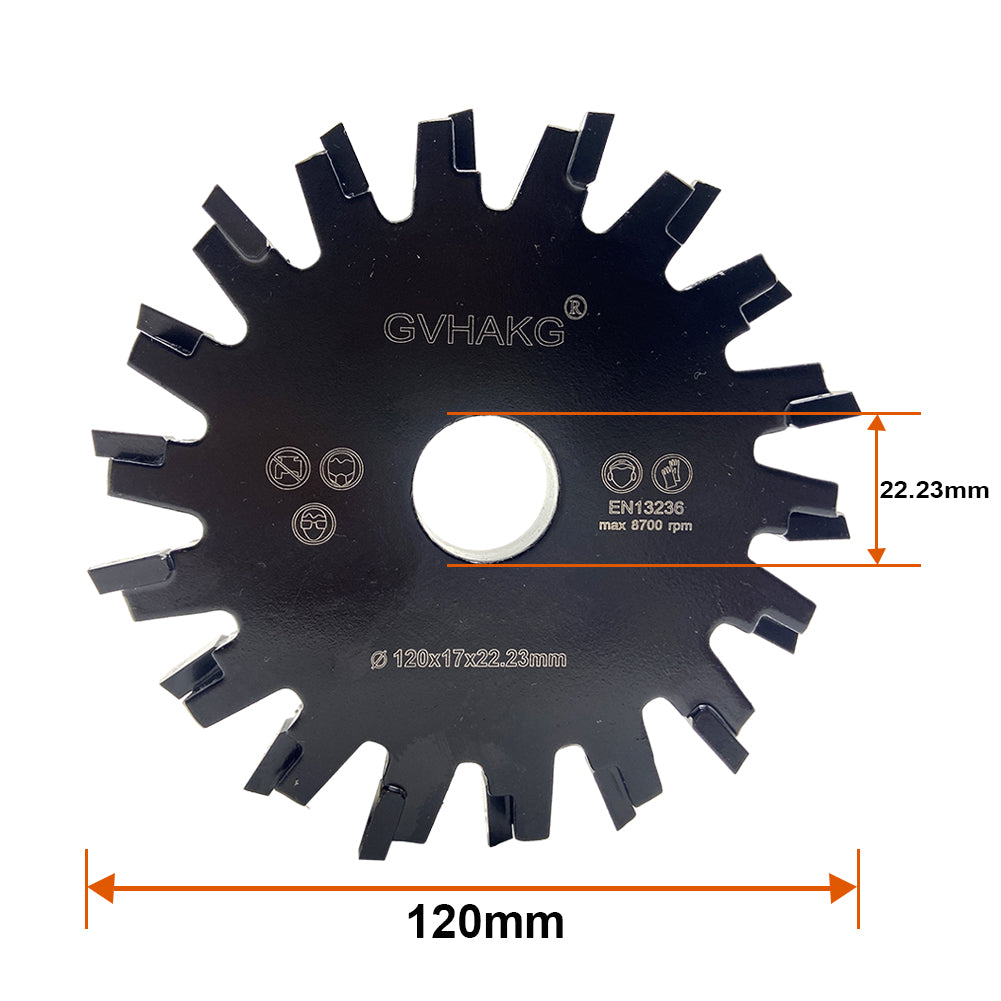120*17*22.23mm Infrezen in Fermacell fussbodenheizungfräsen Tuck Point Blade for fermacell floor heating pipe laying