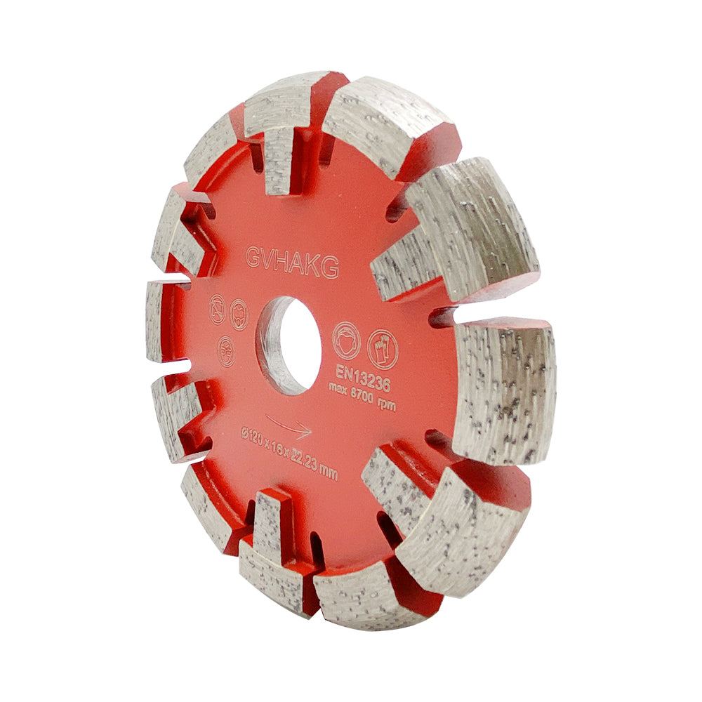 120*16*12*22.23mm Diamant Räumscheibe Fußbodenerwärmung Diamond Tuck Point Blade for Hard Granite Concrete floor