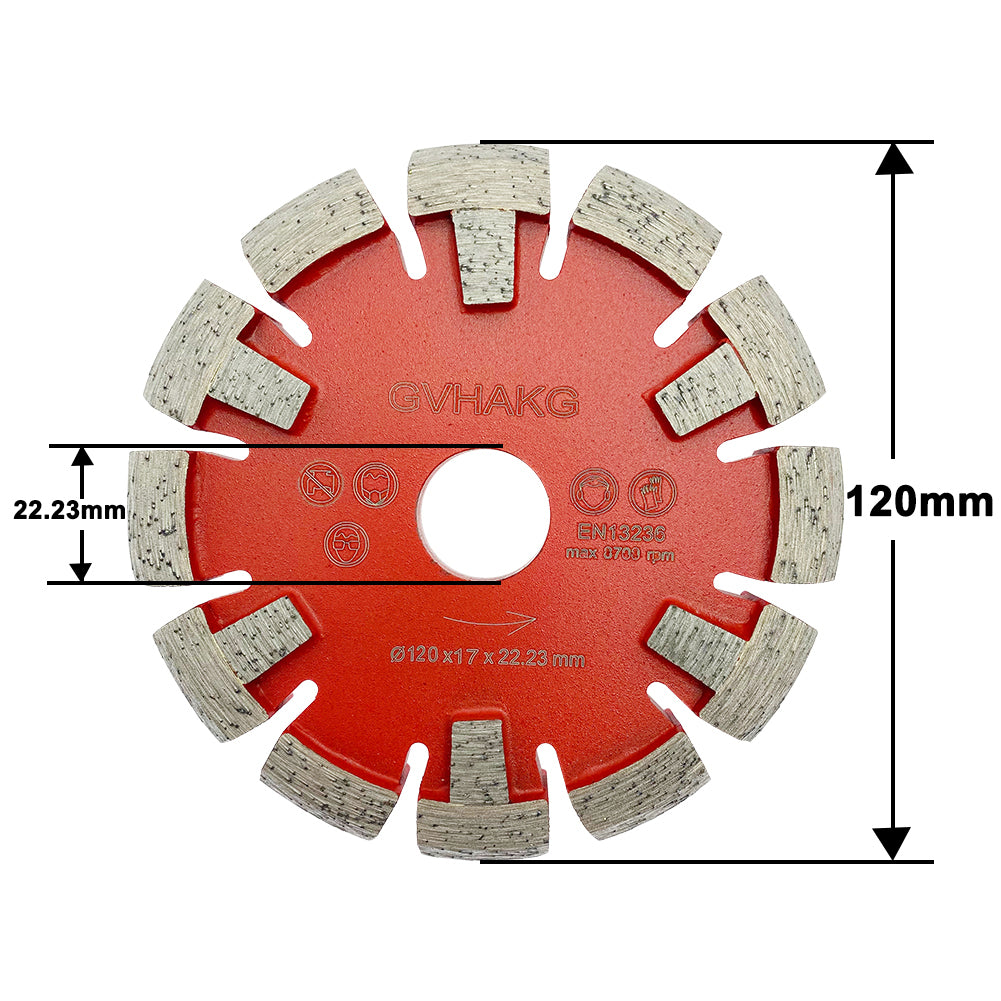120mm 17mm thickness Diamant Räumscheibe for Hard Granite beton Concrete floor milling machine