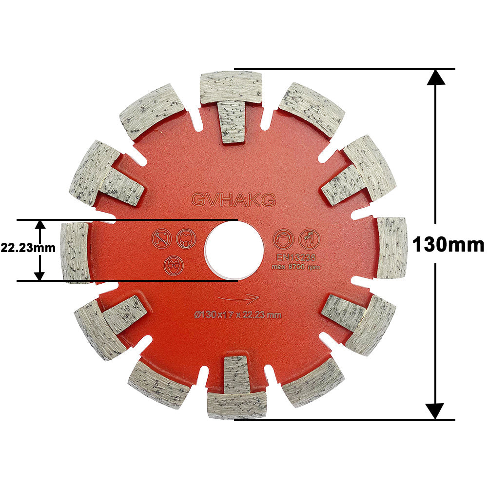 130*17*12*22.23mm Diamant Frässcheibe milling disc for Hard Granite Concrete floor