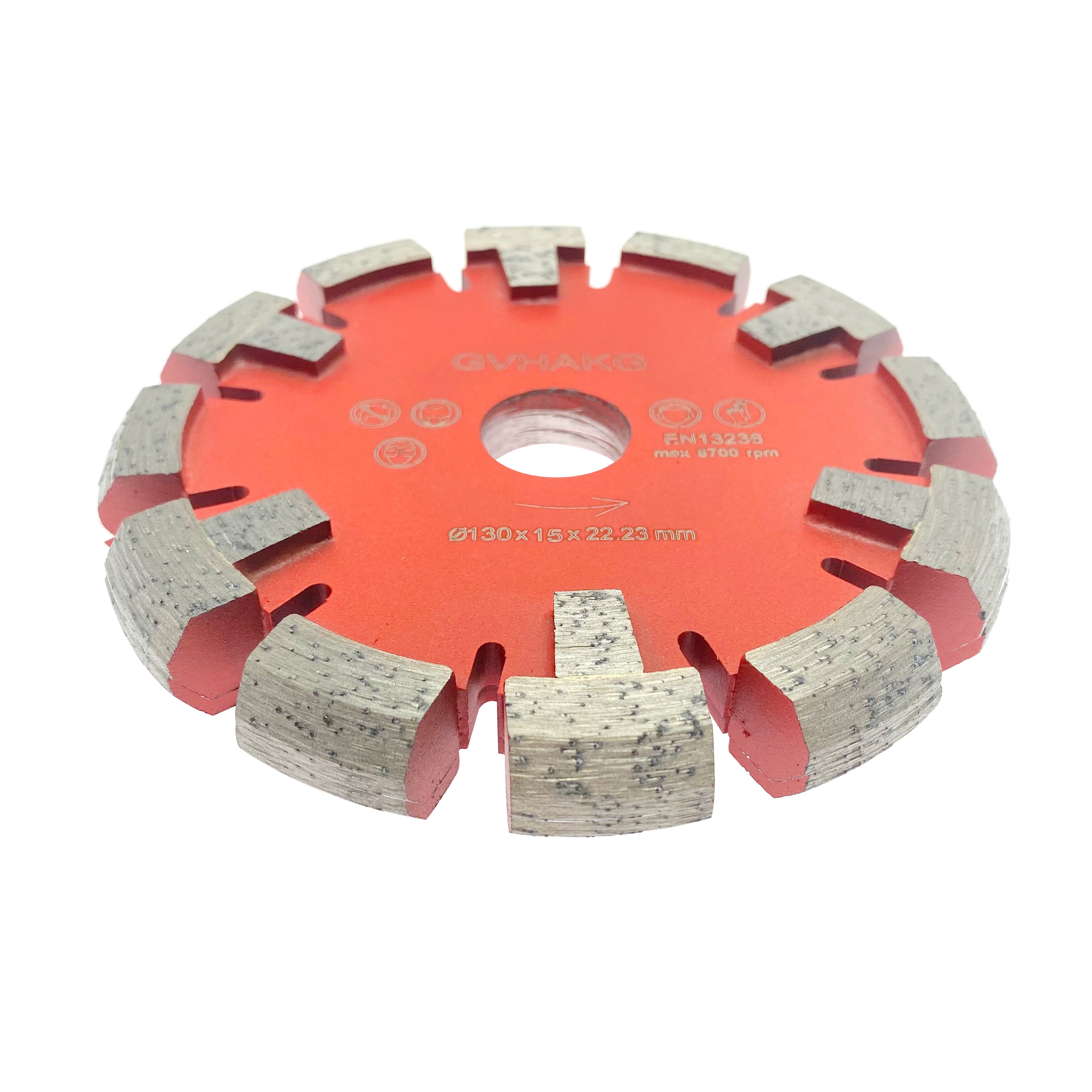 130*15*12*22.23mm Diamant Räumscheibe Fußbodenerwärmung Underfloor Heating Diamond Tuck Point Blade for Hard Granite Concrete floor
