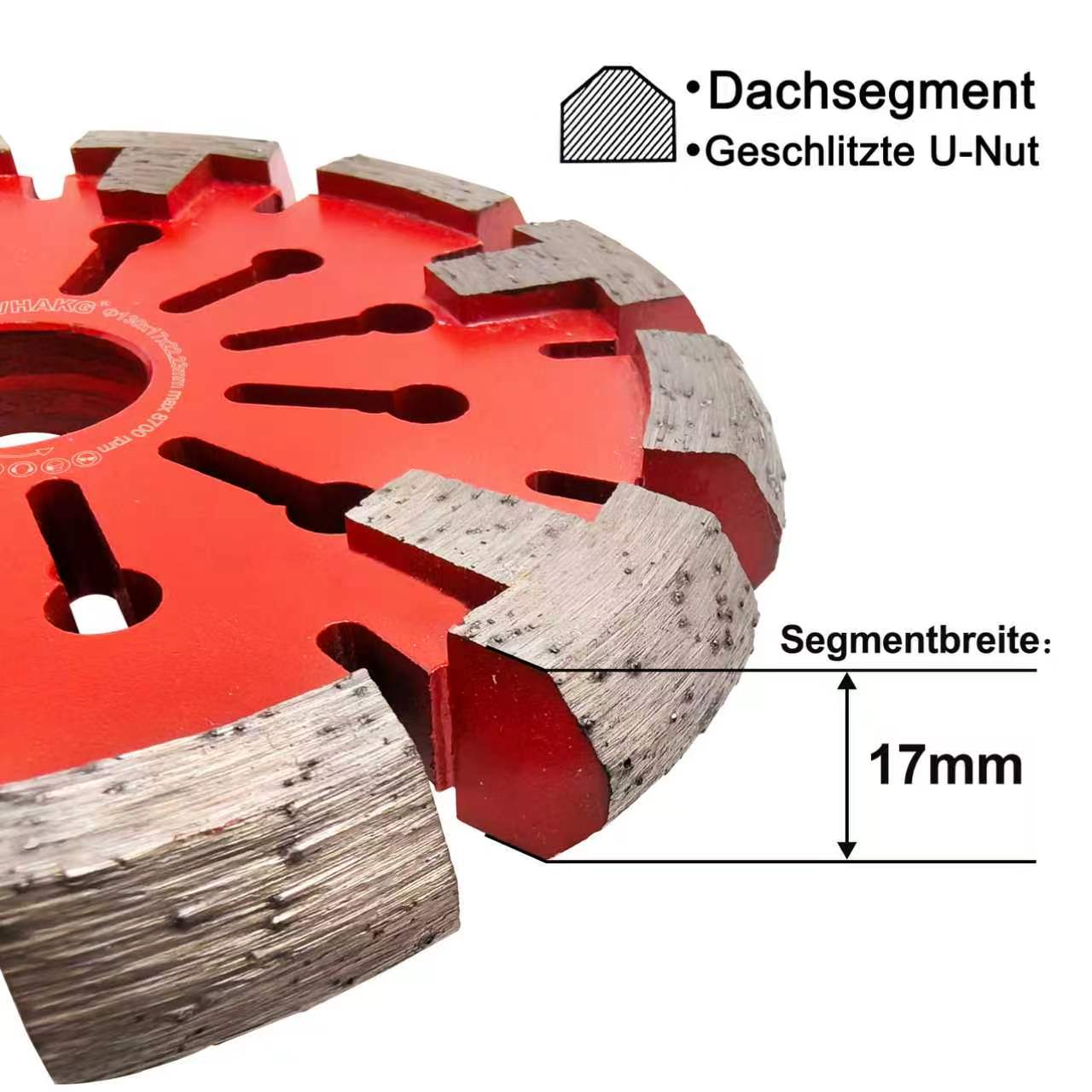 130*17*12*22.23mm Diamant Frässcheibe für harte Böden