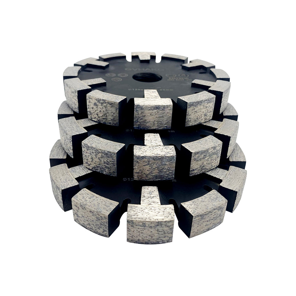 120*16*10*22.23mm Diamant Räumscheibe vloerverwarmingsschijf Diamond Tuck Point Blade for Granite Concrete floor