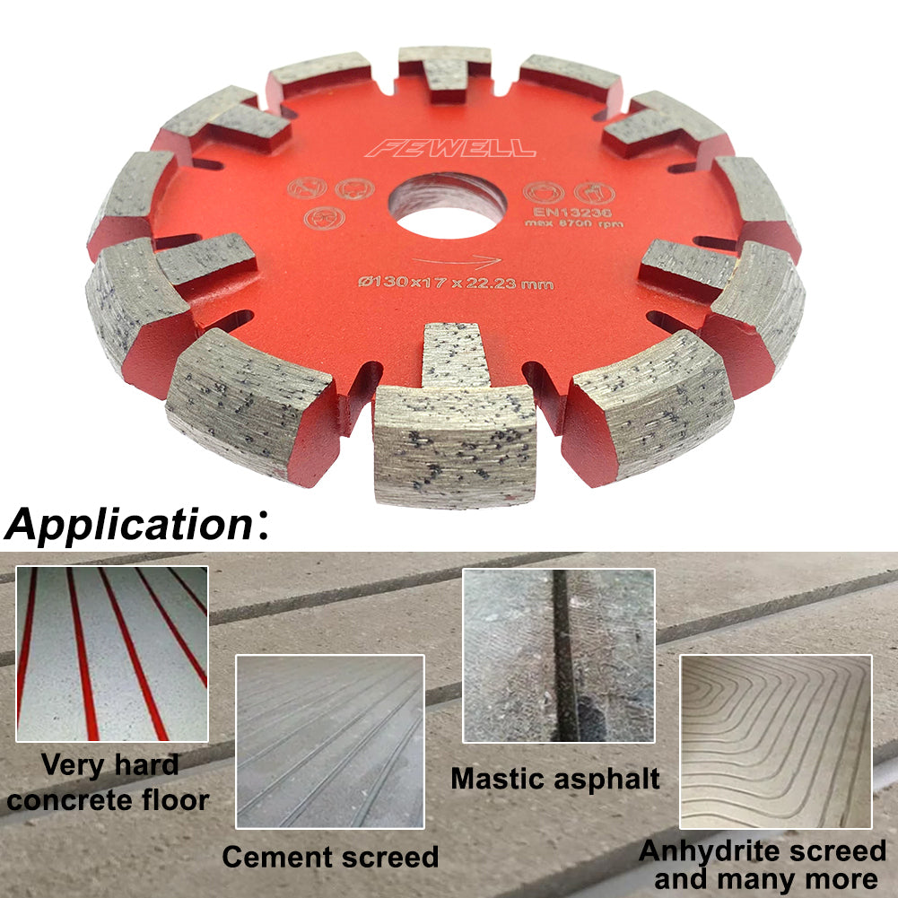 130*17*12*22.23mm Diamant Frässcheibe milling disc for Hard Granite Concrete floor