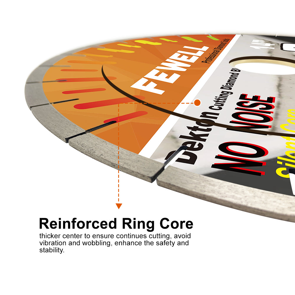 Silent diamond saw blade for dekton, ceramic, tile and porcelain