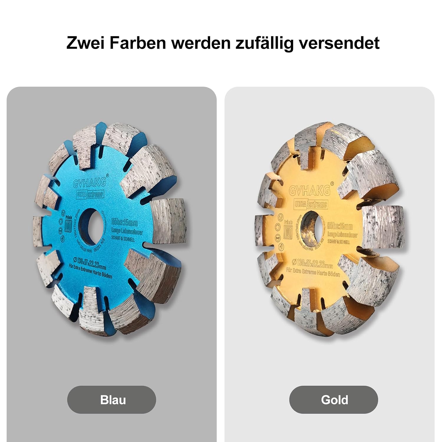 Fußbodenheizungsfräse 130*17*12*22.23mm Diamant Räumscheibe vloerverwarmingsschijf Diamond Tuck Point Blade voor harde granieten betonnen vloer 
